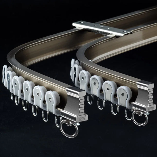 Taivutettava verhokisko kaareviin ikkunoihin