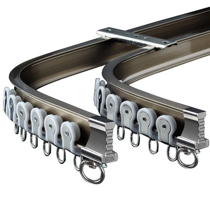 Taivutettava verhokisko kaareviin ikkunoihin