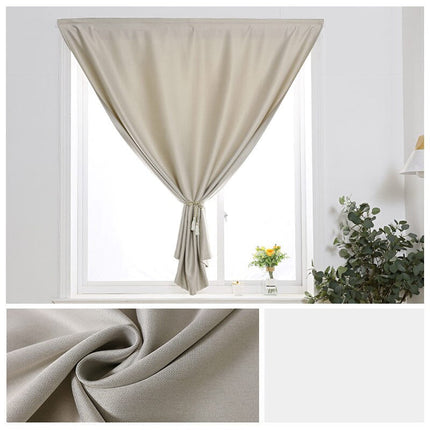 Pellavatyylinen tarranauhaverho ikkunaan