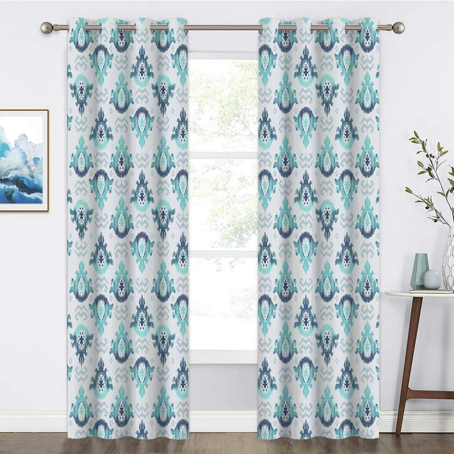 Boheemi pimennysverho itämaisella kuviolla