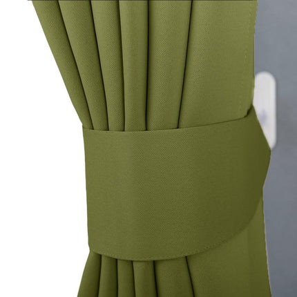 Yksivärinen pimennysverho nauhakiinnityksellä