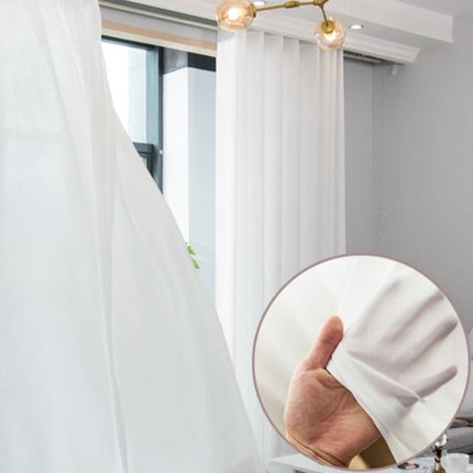 Ajaton yksivärinen valkoinen valkoverho