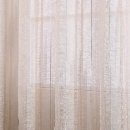 Läpikuultava raidallinen valoverho purjerenkailla