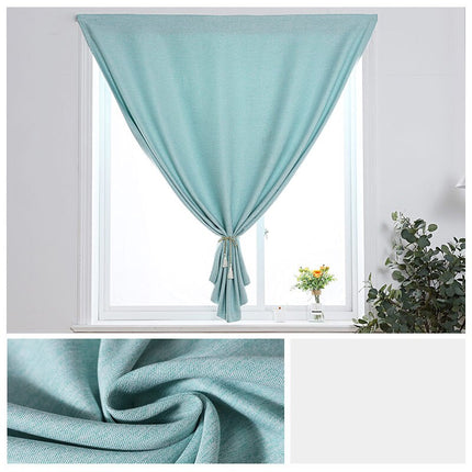 Kätevä yksivärinen verho tarranauhalla