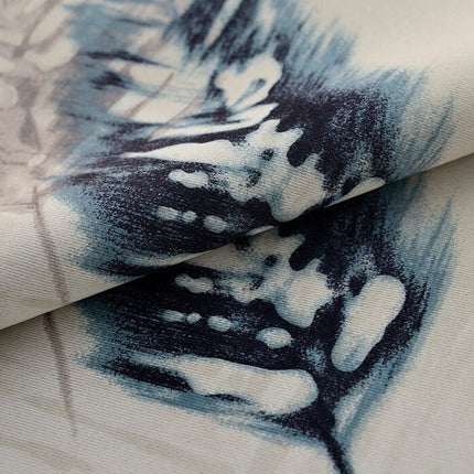 Pimennysverho modernilla lehtikuviolla