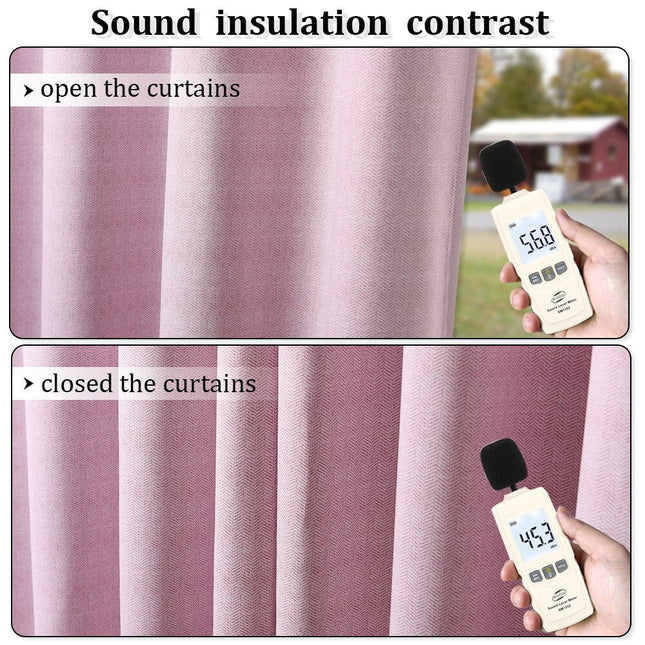 Moderni lämpöeristävä pimennysverho makuuhuoneeseen