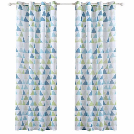 Geometrinen valoverho kolmiokuviolla