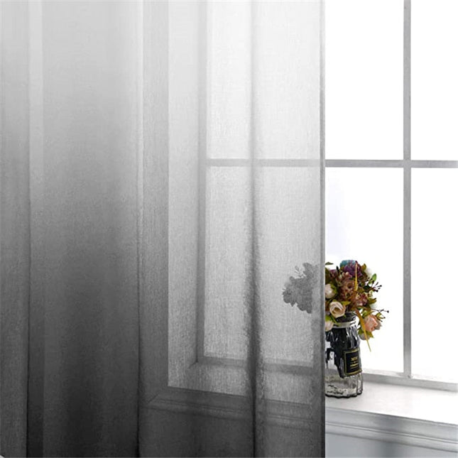 Moderni liukuvärjätty mustavalkoinen valoverho