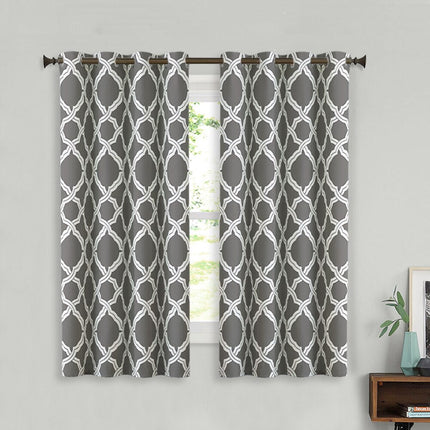 Pimennysverho modernilla ristikuvioinnilla