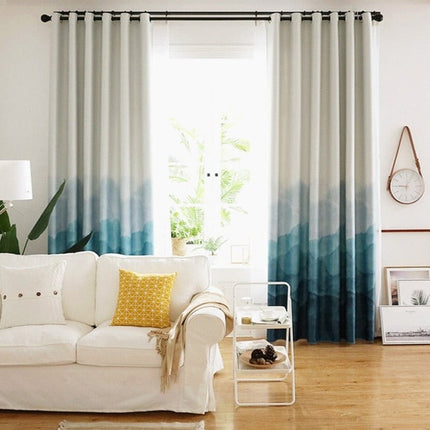 Liukuvärjätty pimennysverho vuoristokuviolla