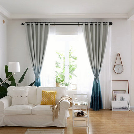 Liukuvärjätty pimennysverho vuoristokuviolla