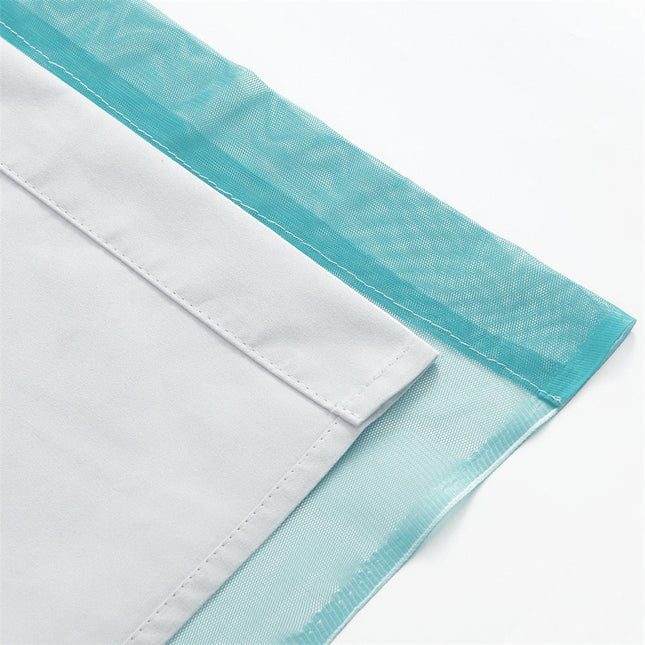 Pimennysverho liukuvärjätyllä ohuella verholla