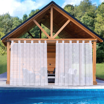 Ulkoverho pergolaan nauhakiinnityksellä