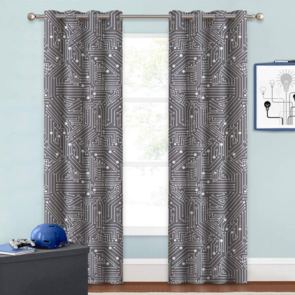 Verho piirilevykuviolla nuortenhuoneeseen