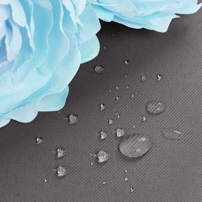 Harmaa säänkestävä ulkoverho renkailla