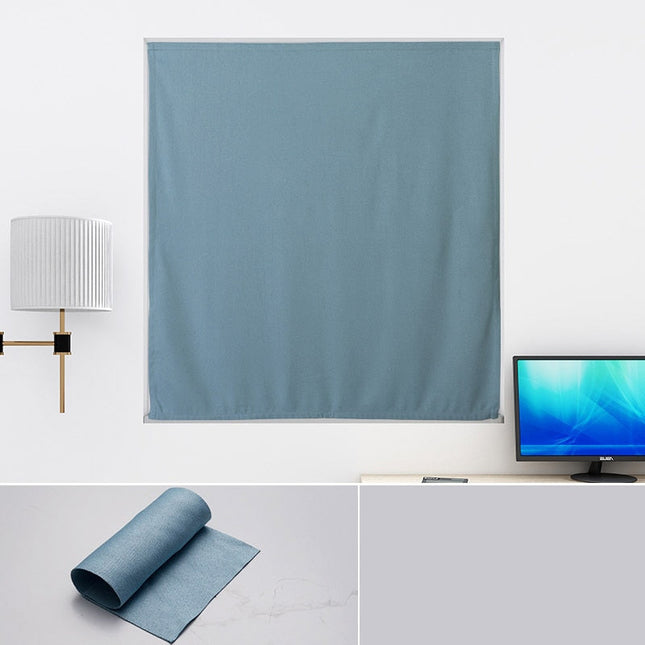 Yksivärinen tarranauhaverho helppoon asennukseen