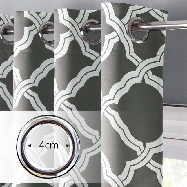 Pimennysverho modernilla ristikuvioinnilla