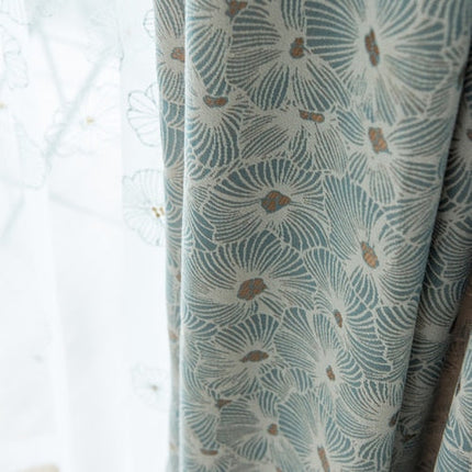 Kukallinen pimennysverho olohuoneen ikkunaan