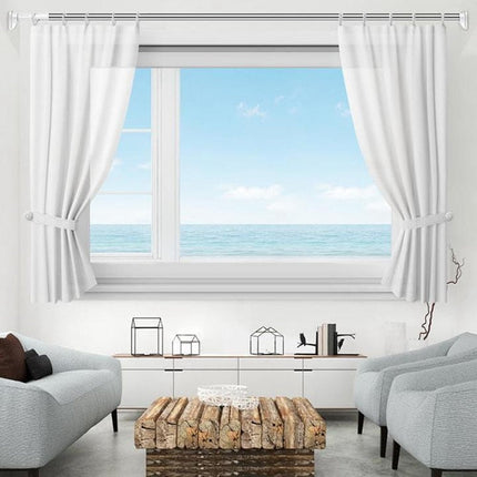 Säädettävä teleskooppi verhotanko ilman porausta