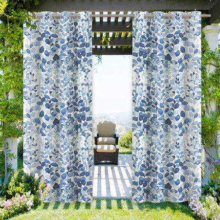 Säänkestävä ulkoverho kauniilla lehtikuviolla