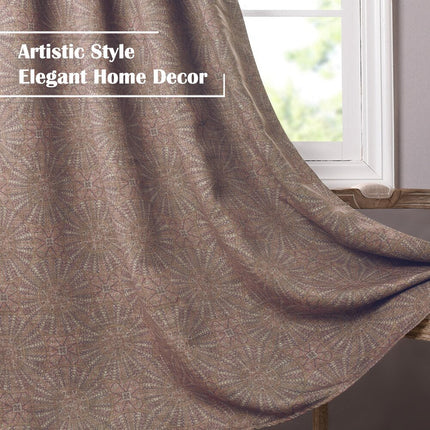 Mandala-kuvioinen pimennysverho makuuhuoneeseen