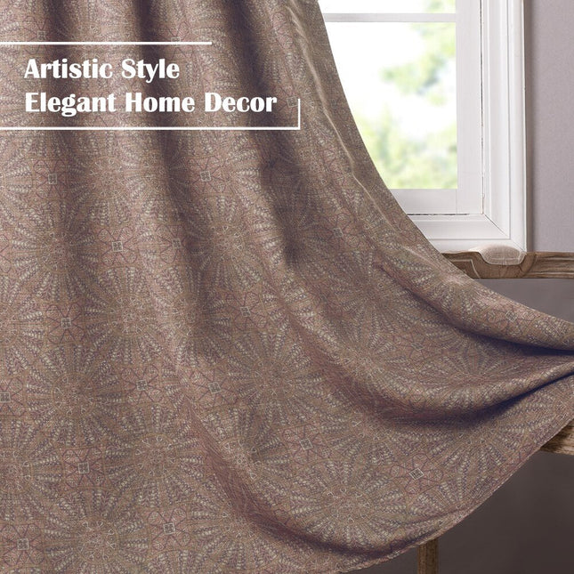 Mandala-kuvioinen pimennysverho makuuhuoneeseen