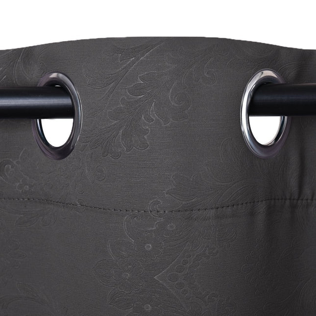 Kohokuvioitu pimennysverho damastikuviolla