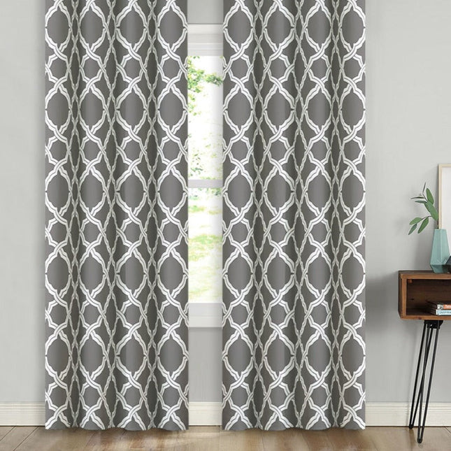 Pimennysverho modernilla ristikuvioinnilla