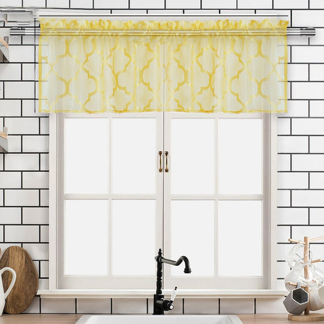 Moderni kuviollinen kappaverho keittiöön