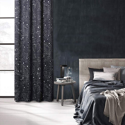 Verho piirilevykuviolla nuortenhuoneeseen