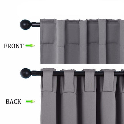 Yksivärinen pimennysverho makuuhuoneen ikkunaan