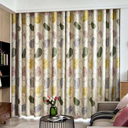 Moderni kuviollinen verho vihreä lime