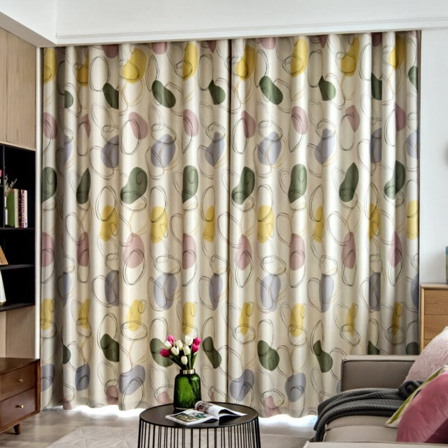 Moderni kuviollinen verho vihreä lime