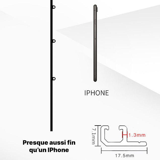 Moderni alumiininen verhokisko kattoon