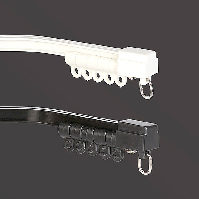 Joustava verhokisko kaareviin tiloihin