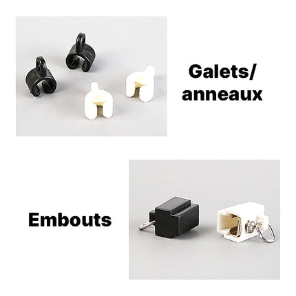 Joustava verhokisko kaareviin tiloihin