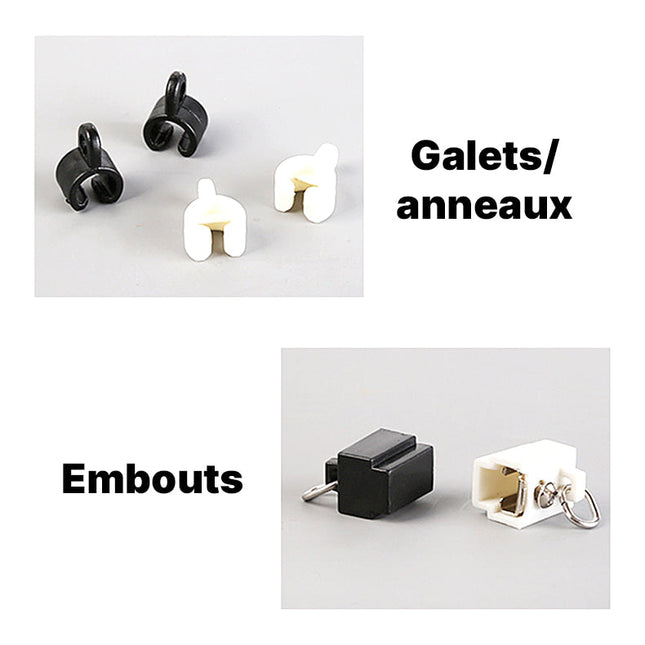 Joustava verhokisko kaareviin tiloihin