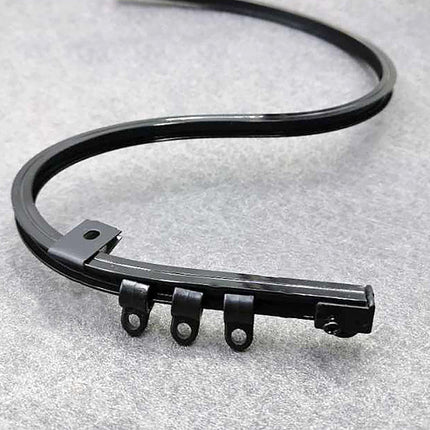 Taipuisa verhokisko kaareville seinille