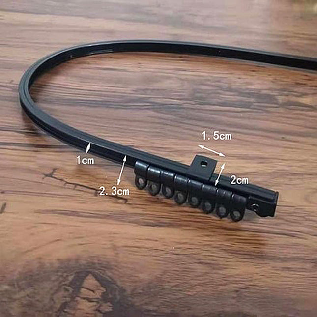 Taipuisa verhokisko kaareville seinille