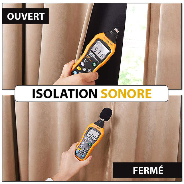 Beige samettinen lämpöeristetty pimennysverho