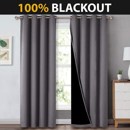 Harmaa lämpöä eristävä pimennysverho