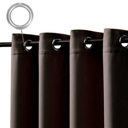 Suklaanruskea säänkestävä verho terassille
