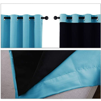 Taivaansininen lämpöeristävä pimennysverho