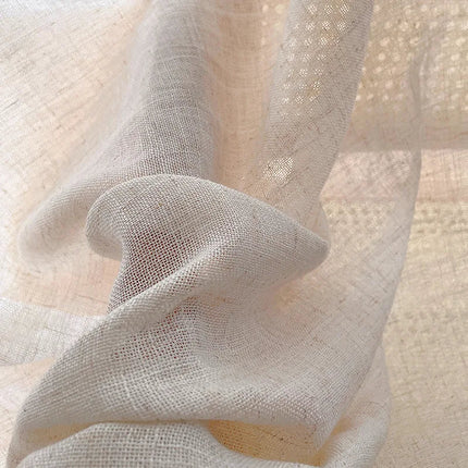 Luonnonläheinen beige pellavatyylinen valoverho