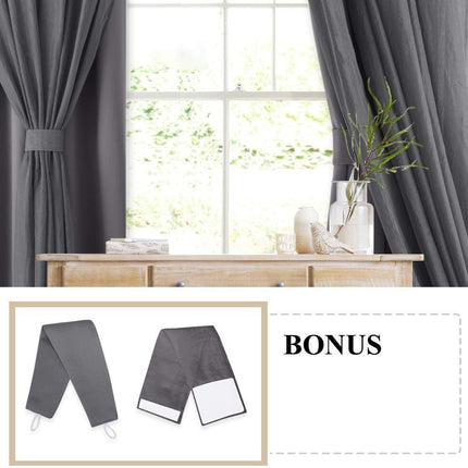 Kaksikerroksinen pimennysverho integroidulla valoverholla