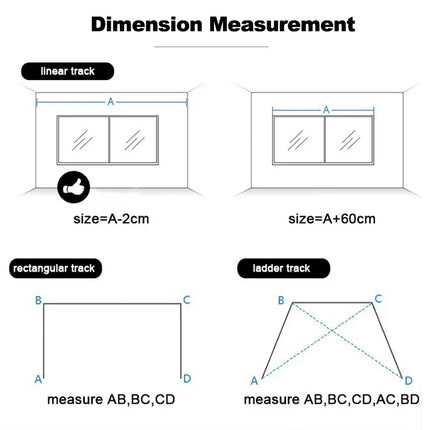 Älykäs moottoroitu verhokisko kaukosäätimellä