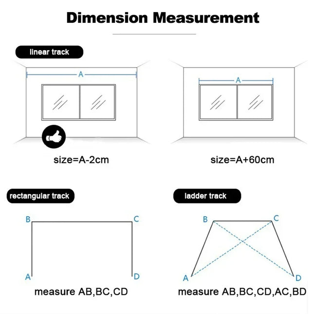 Älykäs moottoroitu verhokisko kaukosäätimellä