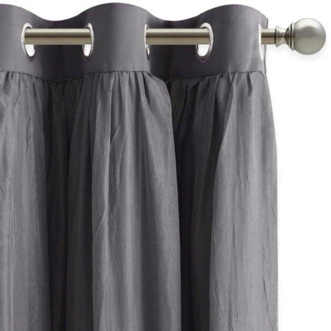 Kaksikerroksinen pimennysverho integroidulla valoverholla