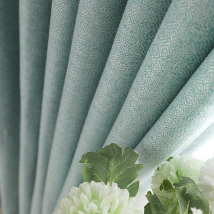 Turkoosi puoliksi pimentävä verho