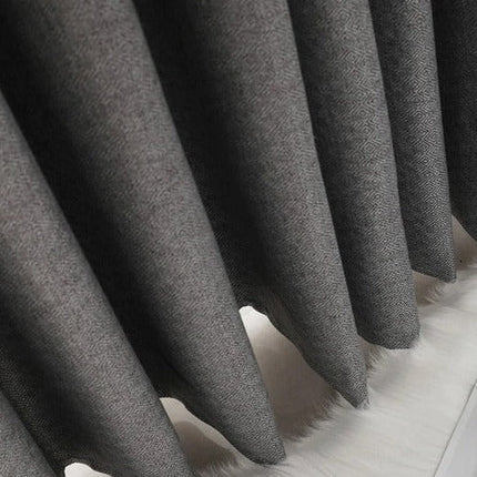 Harmaa jacquard-kuvioinen pimennysverho